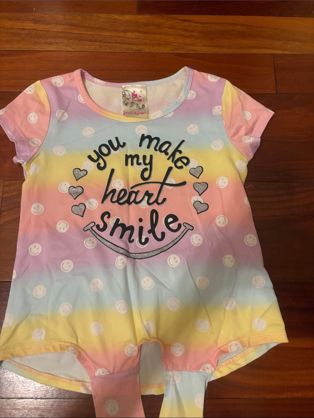 You Make My Heart Smile Pastel Tie-Dye Romper
